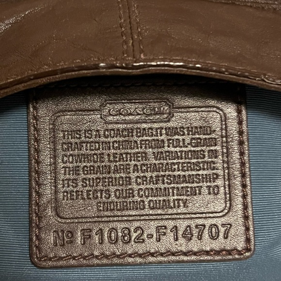 Coach Leather Zoe Shoulder Crossbody Bag in Dark Brown - Excellent Condition - Picture 11 of 11